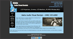 Desktop Screenshot of idahoaudiovisual.com