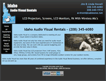 Tablet Screenshot of idahoaudiovisual.com